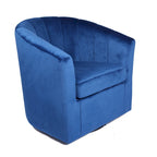 Carson Carrington Junsele Velvet Upholstery Swivel Accent Club Chair