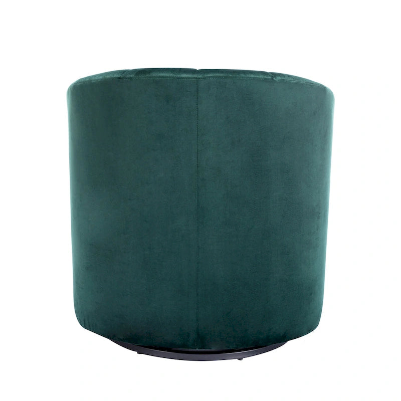 Carson Carrington Junsele Velvet Upholstery Swivel Accent Club Chair