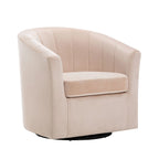 Carson Carrington Junsele Velvet Upholstery Swivel Accent Club Chair