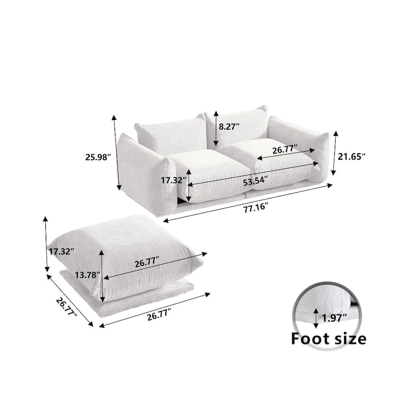 Living Room Furniture Love Seat Sofa Double Seat Sofa