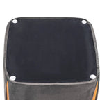 Adeco 14 Small Ottoman Footrest Stool- Velvet Seating Stool Ottoman