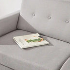 ADAIR Modern Tufted Linen Sofa with Armrest Pockets by Crown Comfort