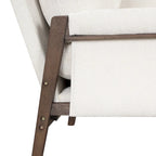Mid-Century Velvet Solid Wood Accent Chair with Thick Seat Cushion