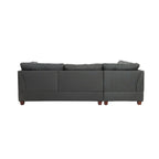 Bobkona Chaise Upholstered 3-piece Reversible Sectional Sofa Set