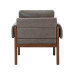 Tiago Comfy Glossy Living Room Armchair with Solid Wood Base Set of 2