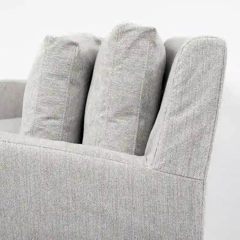 Denly I Beige Slipcover Two Seater Sofa