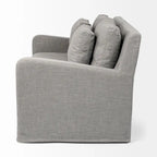 Denly I Beige Slipcover Two Seater Sofa