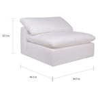 Aurelle Home Corbin Modern Modular Sectional Piece - Slipper Chair