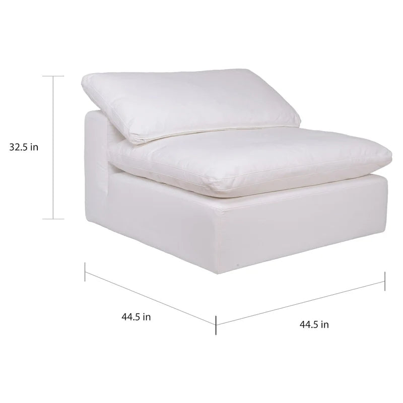 Aurelle Home Corbin Modern Modular Sectional Piece - Slipper Chair