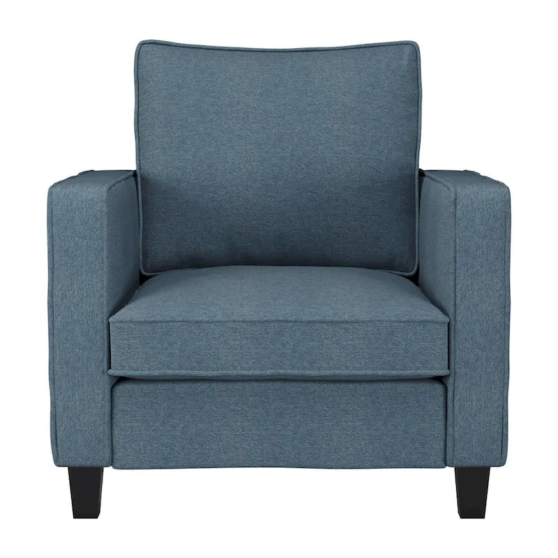 2 Piece Georgia Accent Chair with Ottoman Set