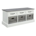 Paola Traditional Wood Cabinet with Baskets