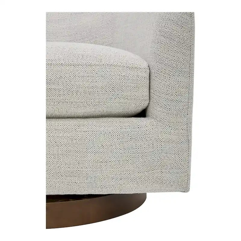 Aurelle Home Modern Upholsted Swivel Barrel Chair