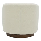 Aurelle Home Modern Upholsted Swivel Barrel Chair