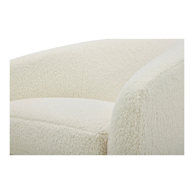 Aurelle Home Modern Upholsted Swivel Barrel Chair