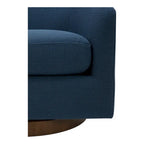 Aurelle Home Modern Upholsted Swivel Barrel Chair