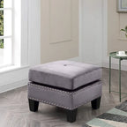Copper Grove Meharrize Tufted Velvet Ottoman