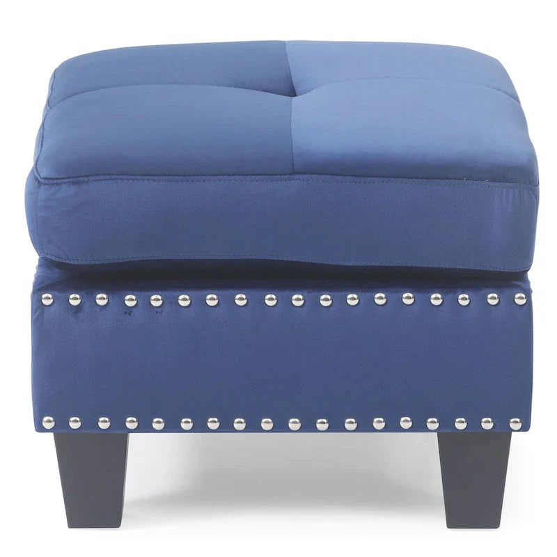 Copper Grove Meharrize Tufted Velvet Ottoman