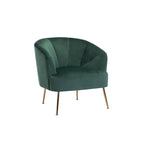 Porthos Home Skye Tufted Velvet Chrome Leg Accent Chair