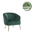 Porthos Home Skye Tufted Velvet Chrome Leg Accent Chair