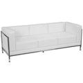 LeatherSoft Modular Sofa with Quilted Tufted Seat and Encasing Frame - 79W x 28.75D x 27.25H
