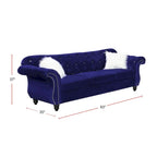 Living Room Sofa with Button Tufted Back