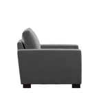 Ashton Grey Fabric Double Sided Down-Feather Filled Chair by iNSPIRE Q Artisan