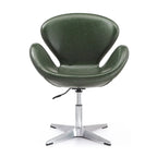 Manhattan Comfort Chrome Adjustable Swivel Chair (Set of 2)