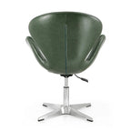 Manhattan Comfort Chrome Adjustable Swivel Chair (Set of 2)