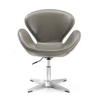 Manhattan Comfort Chrome Adjustable Swivel Chair (Set of 2)