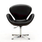 Manhattan Comfort Chrome Adjustable Swivel Chair (Set of 2)