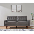 Acire 69.3 Faux Leather Cushion Back Sofa