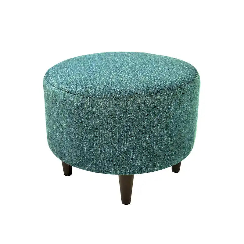 MJL Furniture Sophia Text2Olivia Round Upholstered Ottoman