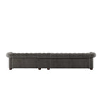 Knightsbridge Grey Extra Long Chesterfield Sofa by iNSPIRE Q Artisan