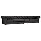 Knightsbridge Grey Extra Long Chesterfield Sofa by iNSPIRE Q Artisan
