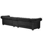 Knightsbridge Grey Extra Long Chesterfield Sofa by iNSPIRE Q Artisan