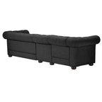 Knightsbridge Grey Extra Long Chesterfield Sofa by iNSPIRE Q Artisan