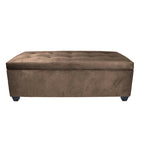 Sole Secret Obsession Button-tufted Linen Storage Bench