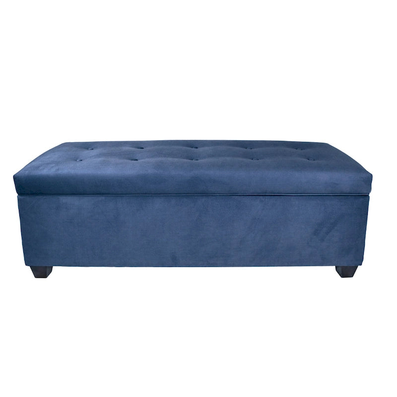 Sole Secret Obsession Button-tufted Linen Storage Bench