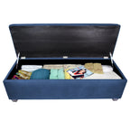 Sole Secret Obsession Button-tufted Linen Storage Bench