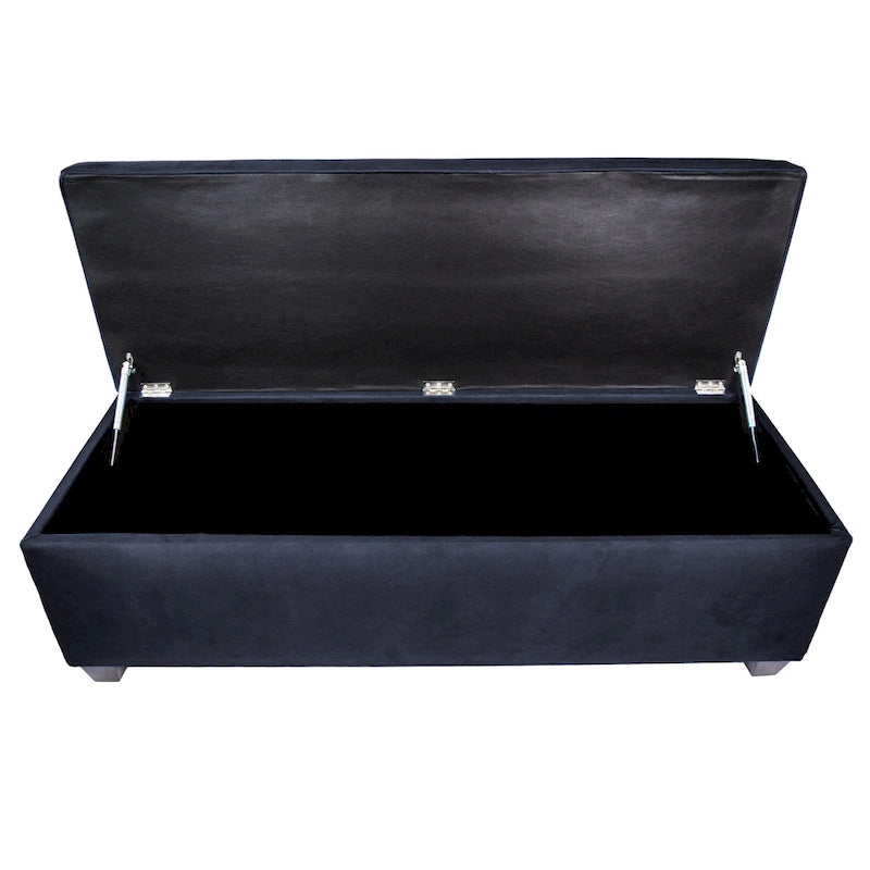 Sole Secret Obsession Button-tufted Linen Storage Bench