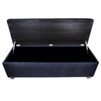 Sole Secret Obsession Button-tufted Linen Storage Bench