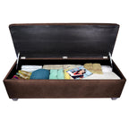 Sole Secret Obsession Button-tufted Linen Storage Bench