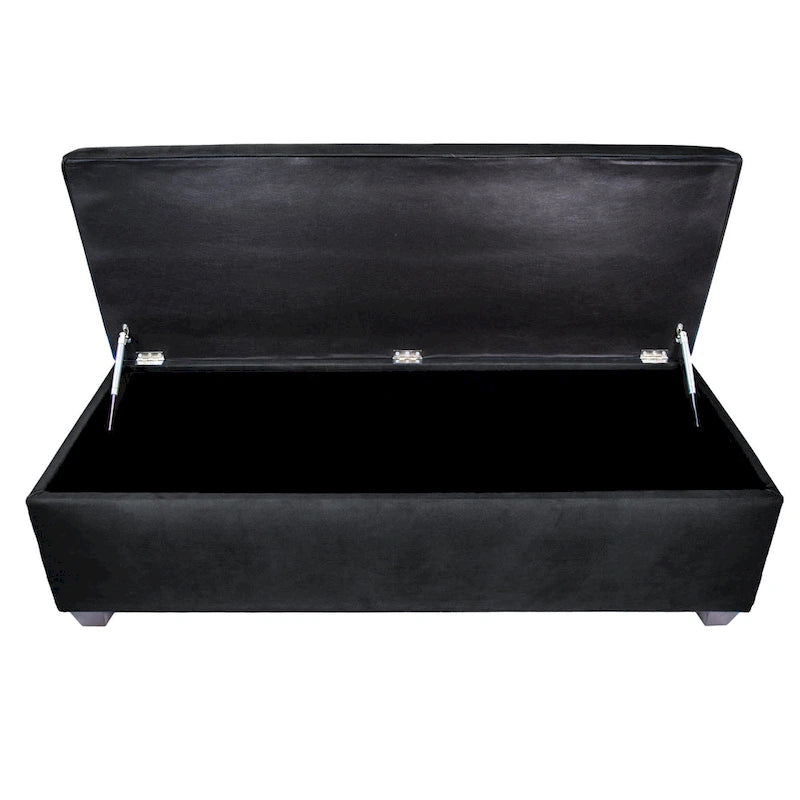 Sole Secret Obsession Button-tufted Linen Storage Bench