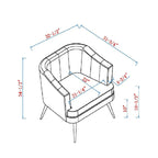 Delicia Contemporary Upholstered Accent Chair by Furniture of America