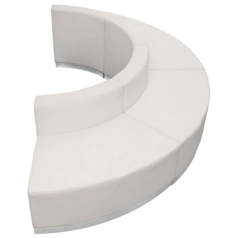4 PC LeatherSoft Modular Reception Configuration w/Taut Back &Seat - 105W x 25.25 - 52.5D x 27H