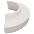 4 PC LeatherSoft Modular Reception Configuration w/Taut Back &Seat - 105W x 25.25 - 52.5D x 27H