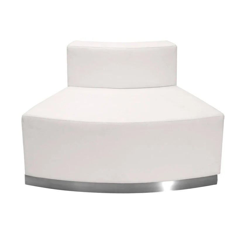 4 PC LeatherSoft Modular Reception Configuration w/Taut Back &Seat - 105W x 25.25 - 52.5D x 27H