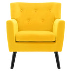Velvet Upholstered Armchair Tufted Accent Chair, Set of 2 - 30.71H x 28.35 W x 27.56D