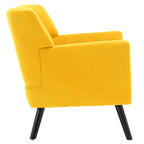 Velvet Upholstered Armchair Tufted Accent Chair, Set of 2 - 30.71H x 28.35 W x 27.56D