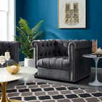 Performance Velvet Armchair